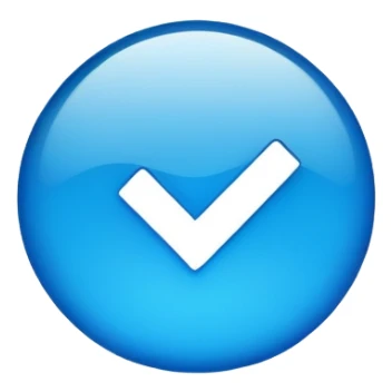 A verification blue tick sticker