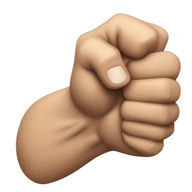 flexing arm, not strong, flat sticker