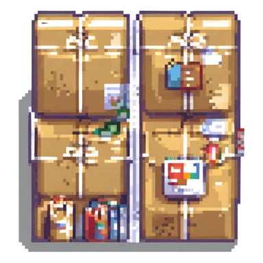 parcel warehouse sticker