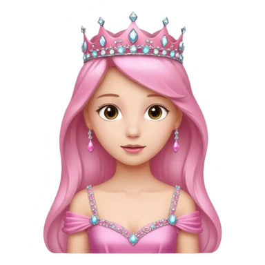 pink princess things sticker