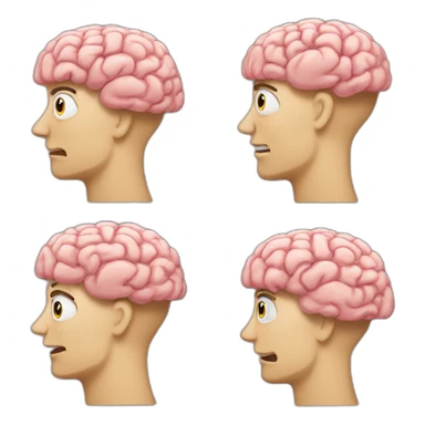 stupid brain sticker