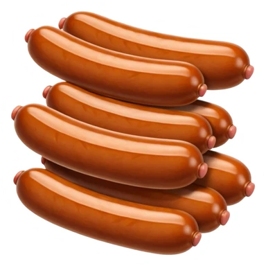 sausages cutted in slices  sticker