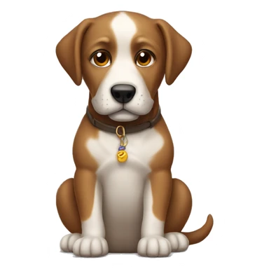 Perro con su dueño sticker