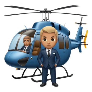 gangster helicopter sticker