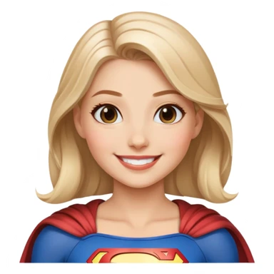 Supergirl smiling  sticker