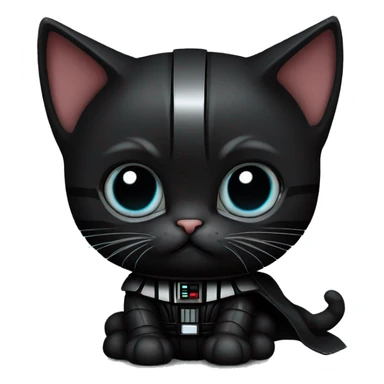 darth vader kitten  sticker