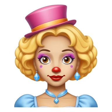 lightskin clown cinderella sticker