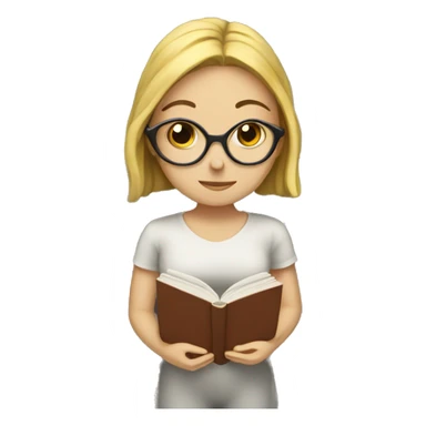 Brain girl and book sticker