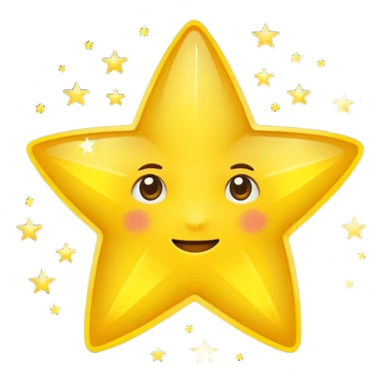 Half of a star sticker