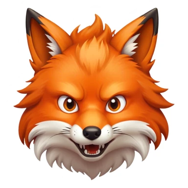 anger Fox  sticker