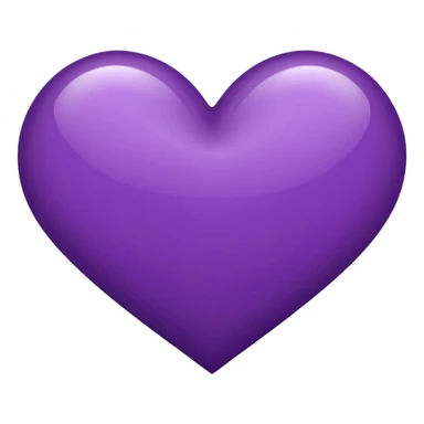 deep purple heart sticker