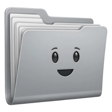 computer folder white and gray sticker