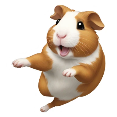 Guineapig jumping sticker