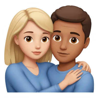 A couple having intimate love sticker