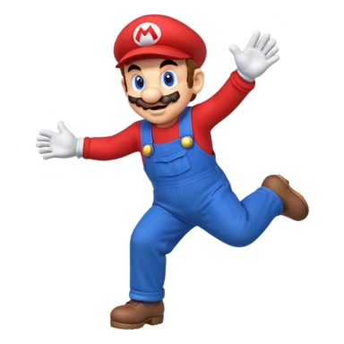 Mario Jumping sticker