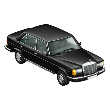 Old money black mercedes  sticker