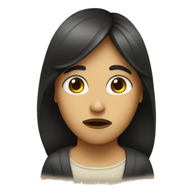 person making silence sticker