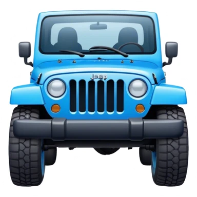 Blue jeep sticker