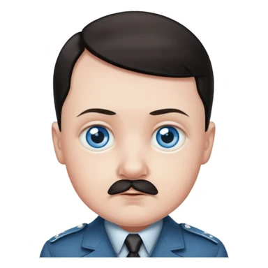 Hitler cute babyface sticker