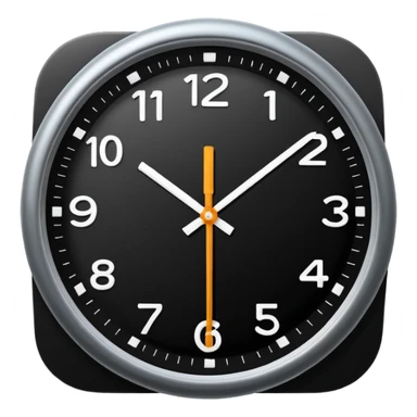 12:00 on the clock sticker