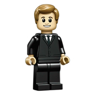 Emmanuel Macron Lego minifigurine sticker