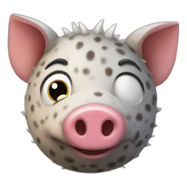 Dot hog sticker