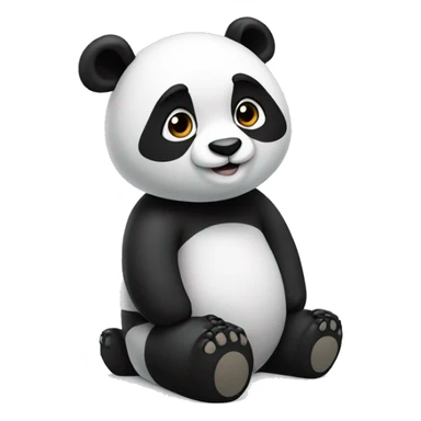 panda has arrived sticker