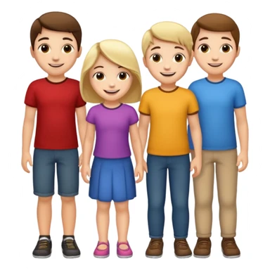 Kids turning around sticker