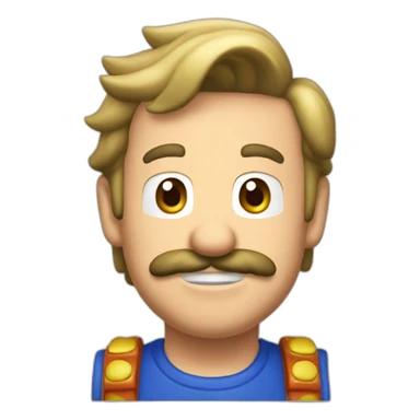 Peatch mario sticker