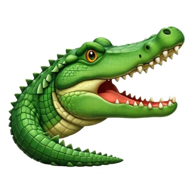 crocodile side view sticker