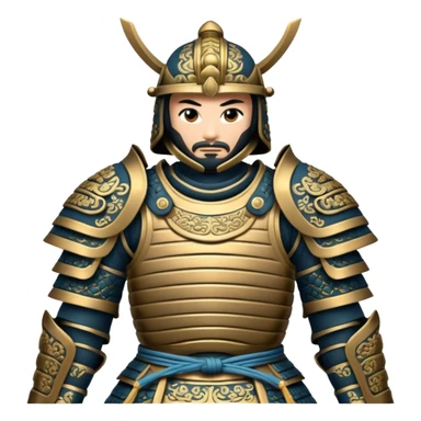 asia samurai armor without a person sticker