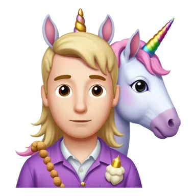 Simon B, peanuts, unicorn sticker