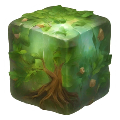 nature healing cube sticker