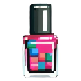 Nail polish bottle beauty item sticker