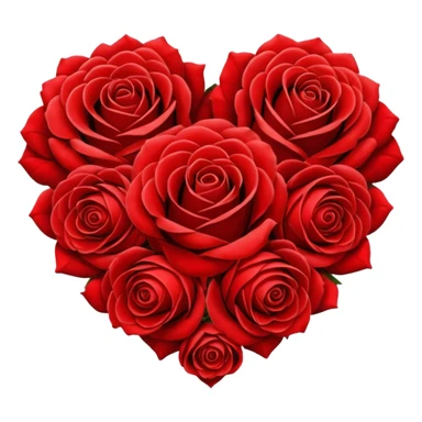 heart of roses  sticker
