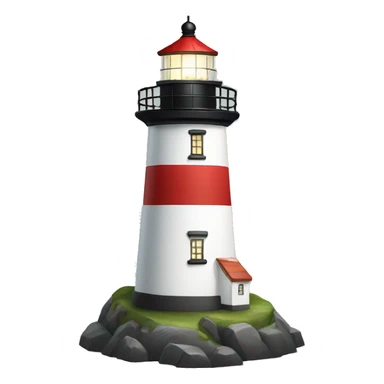 a lighthouse sticker