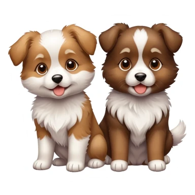playful puppies sticker