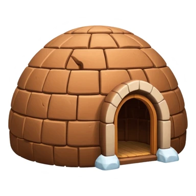 brown igloo sticker