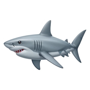 A shark whit nike shoes sticker