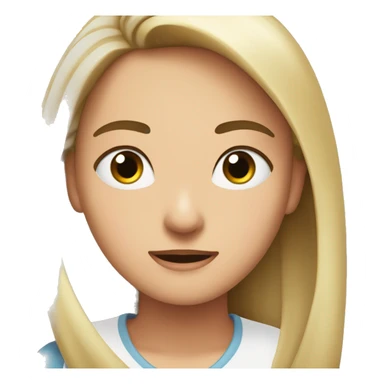 Cara nerviosa y enamorada sticker