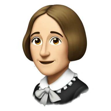 George Eliot (real name Mary Ann Evans) british writer sticker