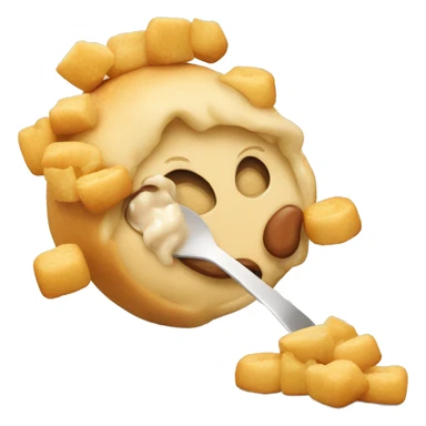 Poutin qui mange une Poutin sticker