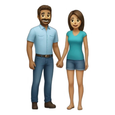 Me and my wife sticker