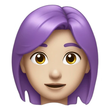 Cœur violet sticker