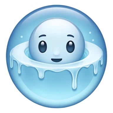 just one circle ice  sticker