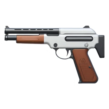 full white SPAS-12 shotgun sticker