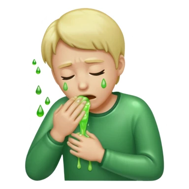 vomiting green sticker