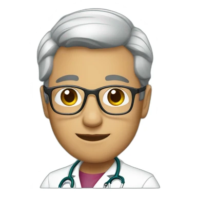 AI latin doctor with glasses sticker