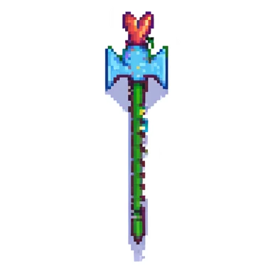 pixel art arrow, bright colors, blocky and playful, no text sticker