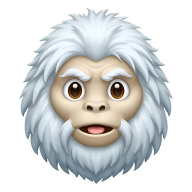 Emoji yeti bigfoot sticker